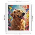 thumbnail image 2 of Paint By Numbers Kit for Adults Beginner - DIY Golden Retriever Floral Joy Canvas Painting Kits for Adults, Frameless Paint By Number for Adults for Home Wall Decor 16x20 Inch, 2 of 7