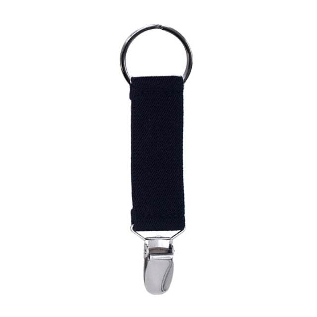Clips para sombrero en bolsa de viaje para niños, guantes, soporte para mochila, hebilla (negro)