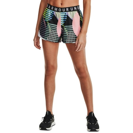 Under Armour Women’s Play Up Printed Shorts, Black/Multi, X-Small