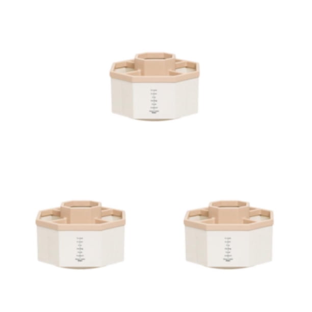 Yuarrent Gran capacidad de almacenamiento de escritorio de oficina para niñas, bonito soporte para bolígrafos con forma de cubo cosmético, Type1 NO1
