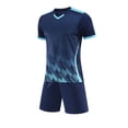 thumbnail image 5 of LWNYDPLSD Kids Soccer Jerseys Set Boys 2 Piece Football Outfits Teen Boys Training Team Athletic Workout Short Sleeve Shirts+Quick Dry Fitness Shorts Suit for Gym Sport Toddler Boys Clothes, 5 of 5