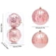 thumbnail image 3 of Herunwer Glitter Velvet Christmas Balls Painted Flocked Christmas Tree Ball Ornaments Plastic Xmas Tree Decorative Hanging Ornaments for Holiday Birthday Wedding Xmas Party Decor, 3 of 6