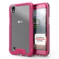 thumbnail image 1 of lg tribute hd case, zizo [ion series] w/ [lg tribute hd screen protector] transparent clear [military grade tested] lg tribute hd ls676 / lg x style, 1 of 7