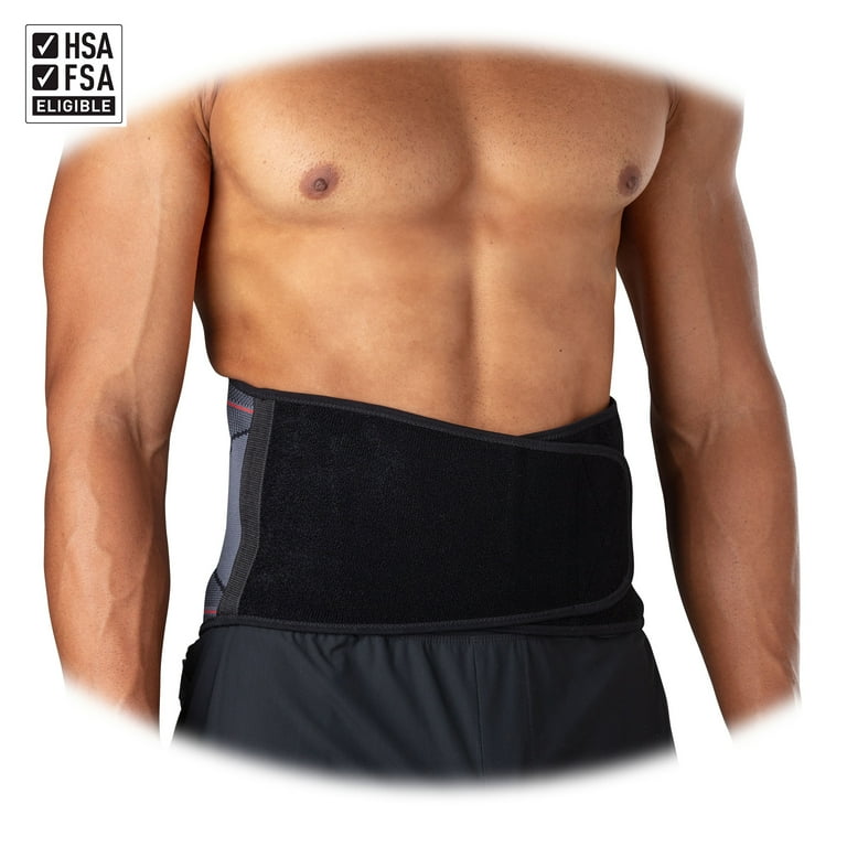 McDavid Sport Knit Compression Back Support, Black, Unisex, Adult