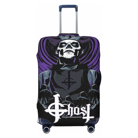 Ghost Bc Druid Stone Poster Luggage Cover Approved Travel Suitcase Protector Elastic Washable Baggage Covers For 29-32 Inch Luggage