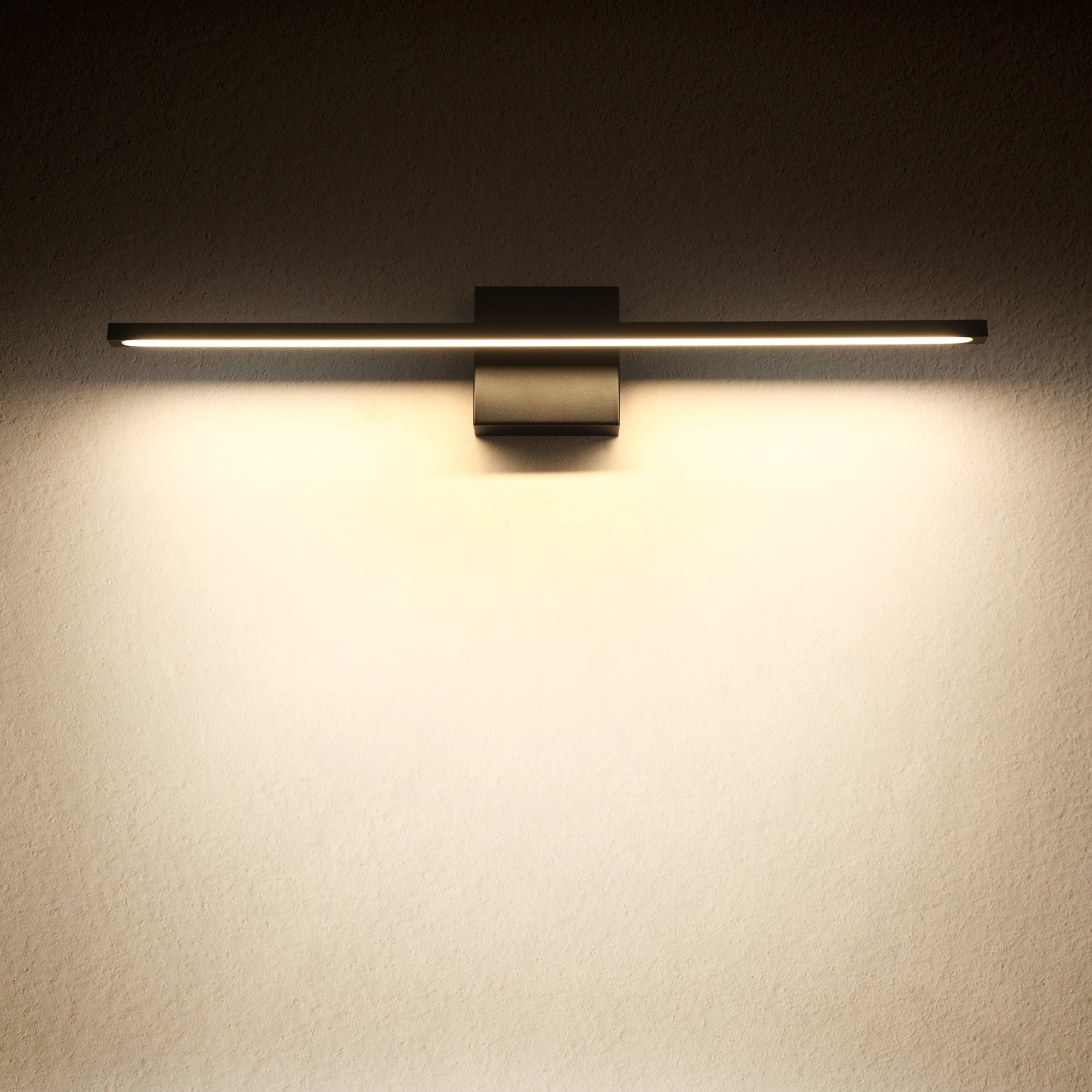 LNC Modern 27.6-in Black Linear LED Wall Sconce,Perfect for Foyer, Bedroom, Living Room, or Art Studio Lighting