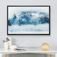 thumbnail image 3 of wall26 Framed Canvas Print Wall Art Blue Snow Winter Pastel Mountain Forest Nature Wilderness Illustrations Modern Art Decorative Rustic Multicolor for Living Room, Bedroom, Office - 16"x24&quot, 3 of 5