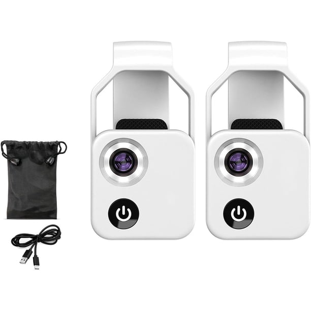 Nanozoom Zoom con Aumento de 200x, Lente para Teléfono Celular Nanozoom, Microscopio Telefónico con Lente Cpl/luz LED, el Mejor Portátil 200x, Lente Que Convierte Cualquier Teléfono Inteligente en un Microscopio Profesional-2 Pzas