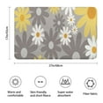 thumbnail image 3 of Gray Daisy Flower Yellow Blooms Pattern Bathroom Rugs Mat,Non Slip Microfiber Bathroom Rug,Rubber Backing,Soft Bathroom Mats for Bathroom Floor,Tub and Shower,17x27in(43x68cm), 3 of 5