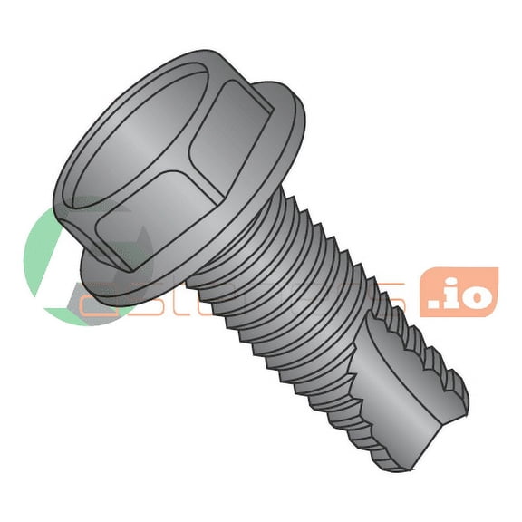 6-32 x 7/8" Type 23 Thread Cutting Screws / Unslotted / Hex Washer Head / Steel / Zinc (Quantity: 6,000 pcs)