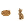 thumbnail image 1 of Cestas de almacenamiento,Cestas de almacenamiento de cocina tejidas con asas hechas a mano,Cestas de pan redondas Bandejas para servir Rectángulo,Figura de escritorio,Estatua de gato,linda, 1 of 8