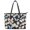 Butterfly Daisy Night, variant on POLERO Soft-Toned Leopard Print Lightweight Saddle Handbag, Leather Tote Bag Waterproof Top Handle Totes for Travel Work