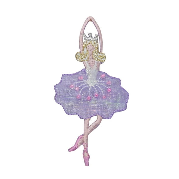Ballerina - Lavender Dress - Ballet Dancer - Iron on Applique/Embroidered Patch