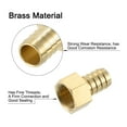 thumbnail image 4 of Uxcell 10 Pack Brass Hose Barb Fitting, 3/4" Bard x 3/4" NPT Female Hose Connector, 4 of 6