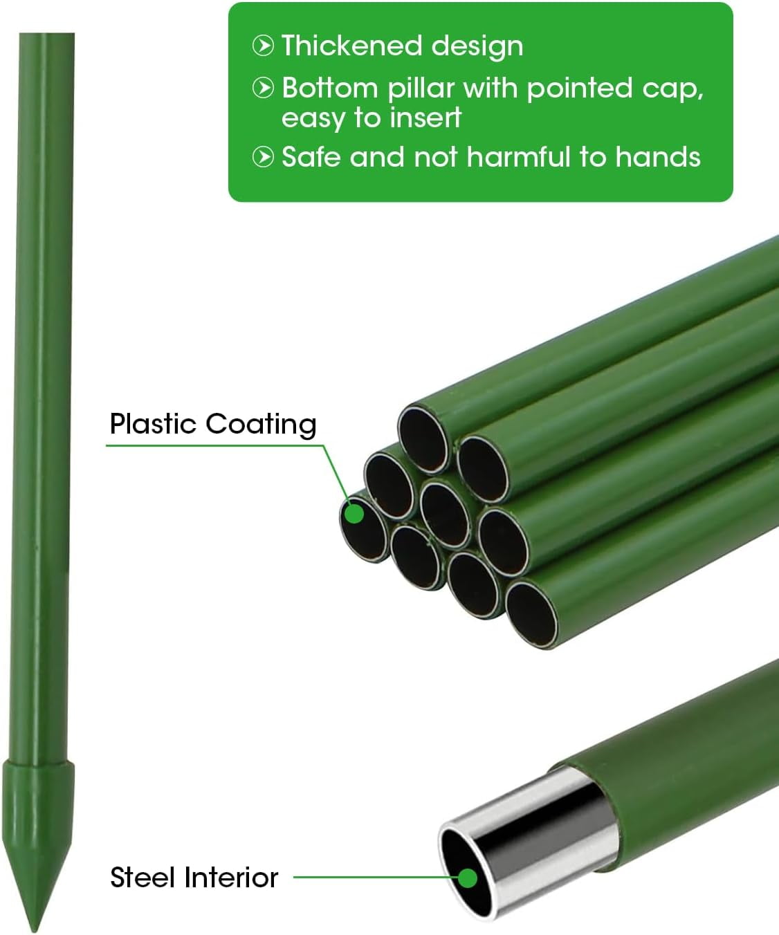 Square Tomato Cages Heavy Duty Plant Support Stake Tower for Garden Climbing Plants Tomato Cucumber Vegetables