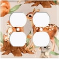 thumbnail image 3 of Metal Light Switch Plate Cover Cute Forest Animals Squirrel Deer Mouse ANM012, 3 of 13