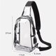 thumbnail image 3 of Bolsos de pecho de PVC bolsos de hombro transparentes e impermeables tecnología de carga USB bolsos de moda transfronterizos XianweiShao 8390606007810, 3 of 4