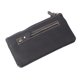 thumbnail image 3 of Cartera larga de piel de vaca Nikou para mujer portátil elegante con tarjetero monedero con cremallera color negro talla única, 3 of 15