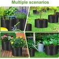 thumbnail image 3 of Aikeec 5-Pack 5 Gallon Planter Grow Bag Nonwovens Fabric Pots Plant Bags with Handles Black (28 x 31 cm), 3 of 7
