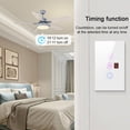 thumbnail image 2 of Amdohai Tuya WiFi Intelligent Touched Screen Fan Light Switch Speed Adjustable Fan Light Switch Mobilephone Voice, 2 of 8