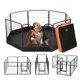 thumbnail image 1 of Parque infantil para perros VEVOR, 8 paneles, 60 x 60 cm, metal para interiores y exteriores, 1 of 9