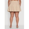 thumbnail image 5 of Womens Plus Size Mini Pleated Skirt with Contrast Waistband, 5 of 5