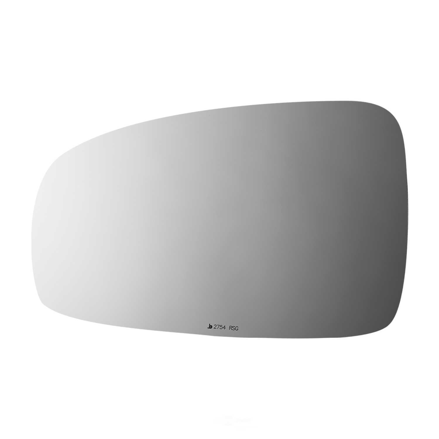 Burco Side View Mirror Replacement Glass with Motor Mount Plate - Clear Glass - 2754RSG