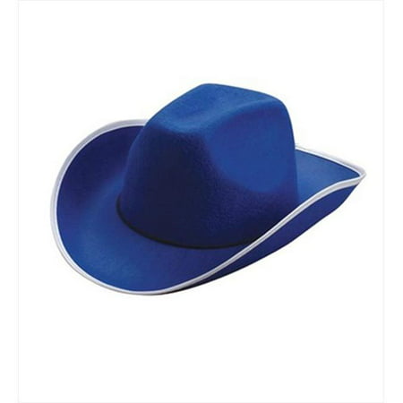 Adult Size Blue Felt Cowboy Hat - Walmart.com