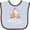 Blue and Chocolate, variant on Inktastic Cute Giraffes Happy First Mother's Day Boys or Girls Baby Bib