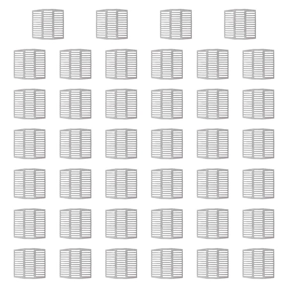 Lipstore 40 Pieces Stainless Steel Brick Weep Hole Covers Replace Wall Cracks Inserts