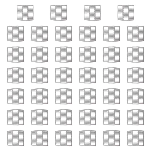 40 piezas de cubiertas de orificios de drenaje de s de acero inoxidable, insertos para grietas de pared, prácticos, de alto rendimiento,