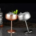 thumbnail image 2 of Copa de bar KTV Copa de vino tinto de acero inoxidable 304 Copa de una sola capa Copa de cóctel anticaídas 500 ml, 2 of 5