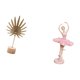 thumbnail image 5 of Escultura de hoja de metal, figura de bailarina, estatua de niña de resina, artesanías con forma de hoja, adorno creativo nórdico, regalo de cumpleaño, 5 of 8