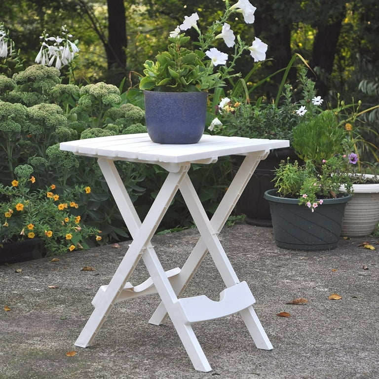 Adams Manufacturing 8500 48 4702 Quik Fold Side Table White 2