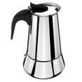 thumbnail image 3 of HIBIBUD Stainless Steel Mocha Espresso Latte Percolator Stove Top Coffee Maker Pot (6 Cup Capacity), 3 of 7