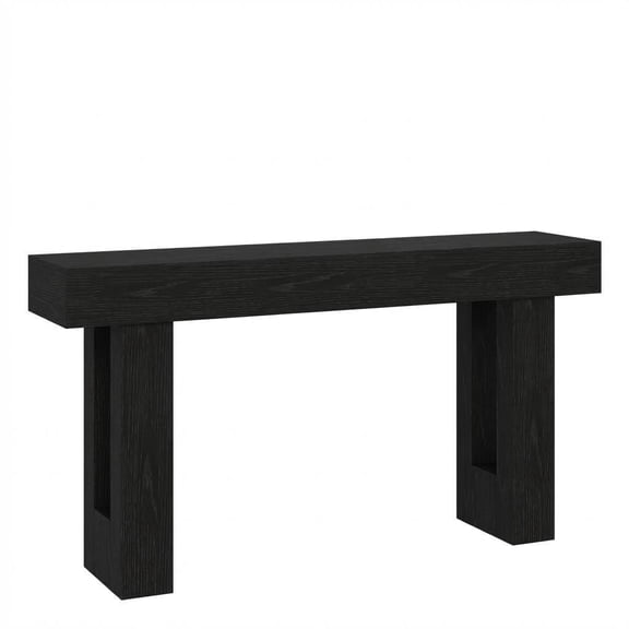 Gaderth 63-Inch Long Console Table,Entryway Table Sofa Table With Storage, Farmhouse Wood Behind Couch Tables For Living Room, Hallway, Rustic Brown & Gray