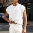 thumbnail image 2 of LIaqionyy Men's Sleeveless Shirts Crop Vest Top Crew Neck Comfortable Loose Running Pullover Tank Tops Clothes, 2 of 8
