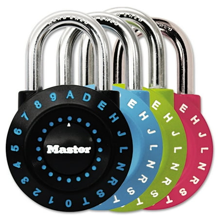 Master Lock 1590D Combination Lock Assorted Colors