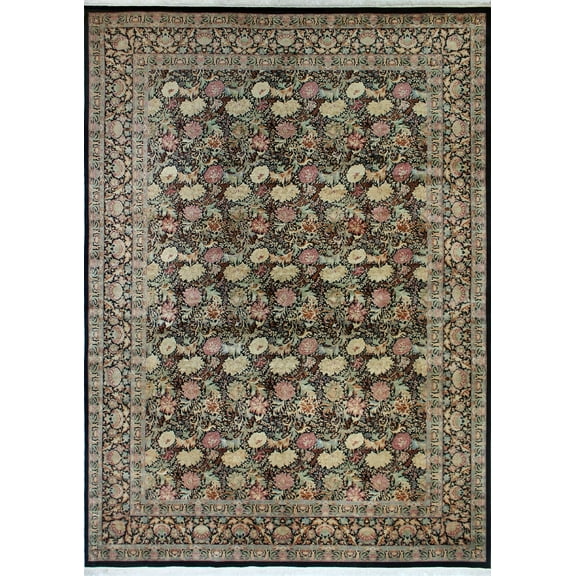 Wali Morris Black/Grey Rug, 11'10" x 16'4"