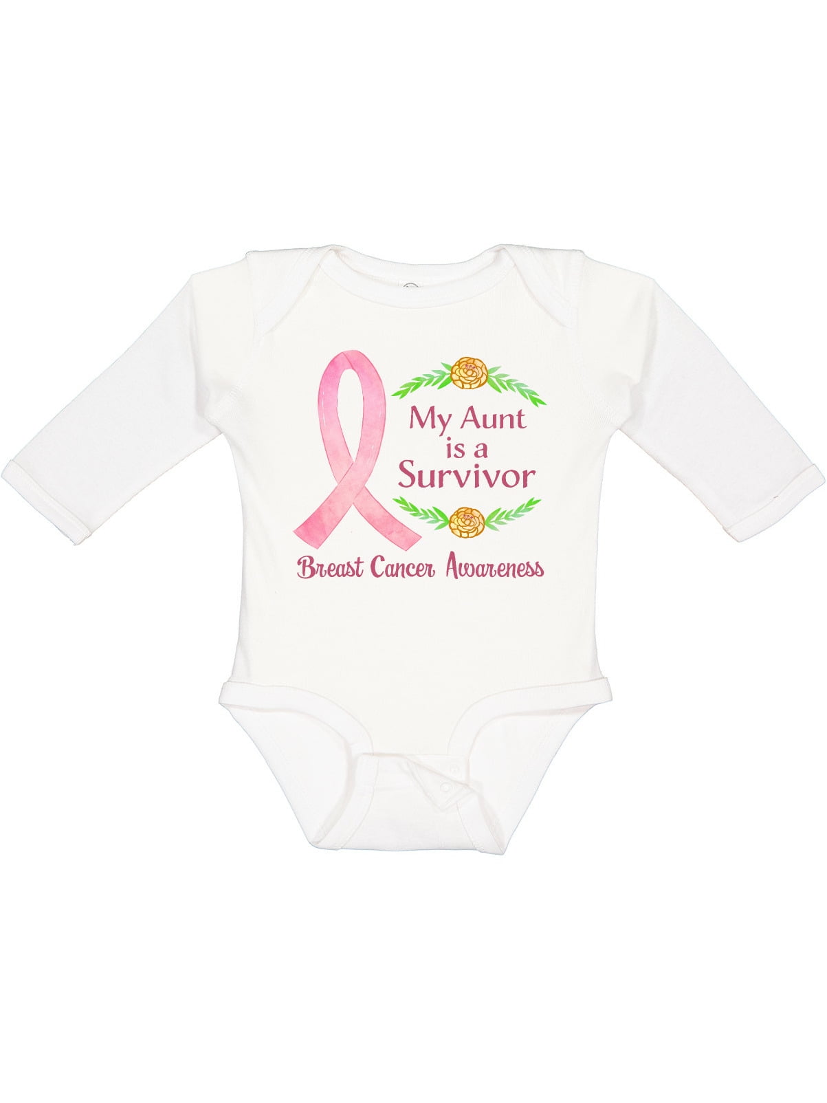 My Mommy is a survivor pink breast cancer ribbon baby gerber onesie bodysuit 