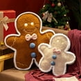 thumbnail image 6 of Cartoon Gingerbread Man Plush Doll Pillow Christmas Gingerbread Plush Toy Christmas Birthday Gifts Decor, 6 of 6