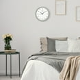 thumbnail image 4 of Seiko 12" Sterling Wall Clock w/ Quite Sweep Hands, Quartz, Analog, QXA137SLH, 4 of 5