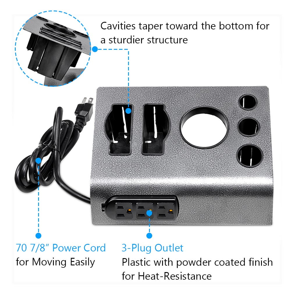 Blow dryer flat iron holder 2025