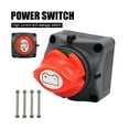thumbnail image 4 of 12V-48V Disconnector 275A-455A Car Battery Power Cut-Off Switch ON/OFF 2 Position Isolator for Marine Boat Vehicles RV ATV UTV ,Easy to Install, 4 of 7