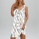 thumbnail image 1 of Camisón de poliéster para mujer, vestido de tirantes con cuello en V y botones para vacaciones de primavera y verano., 1 of 8