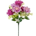 thumbnail image 2 of Assorted Artificial Floral Stem 11.81In Realistic Petal Texture Flexible Support Structure Multi Color Combination Ornament for Living Room Office Dining Room Spring Party Birthday Celebration Decor, 2 of 6