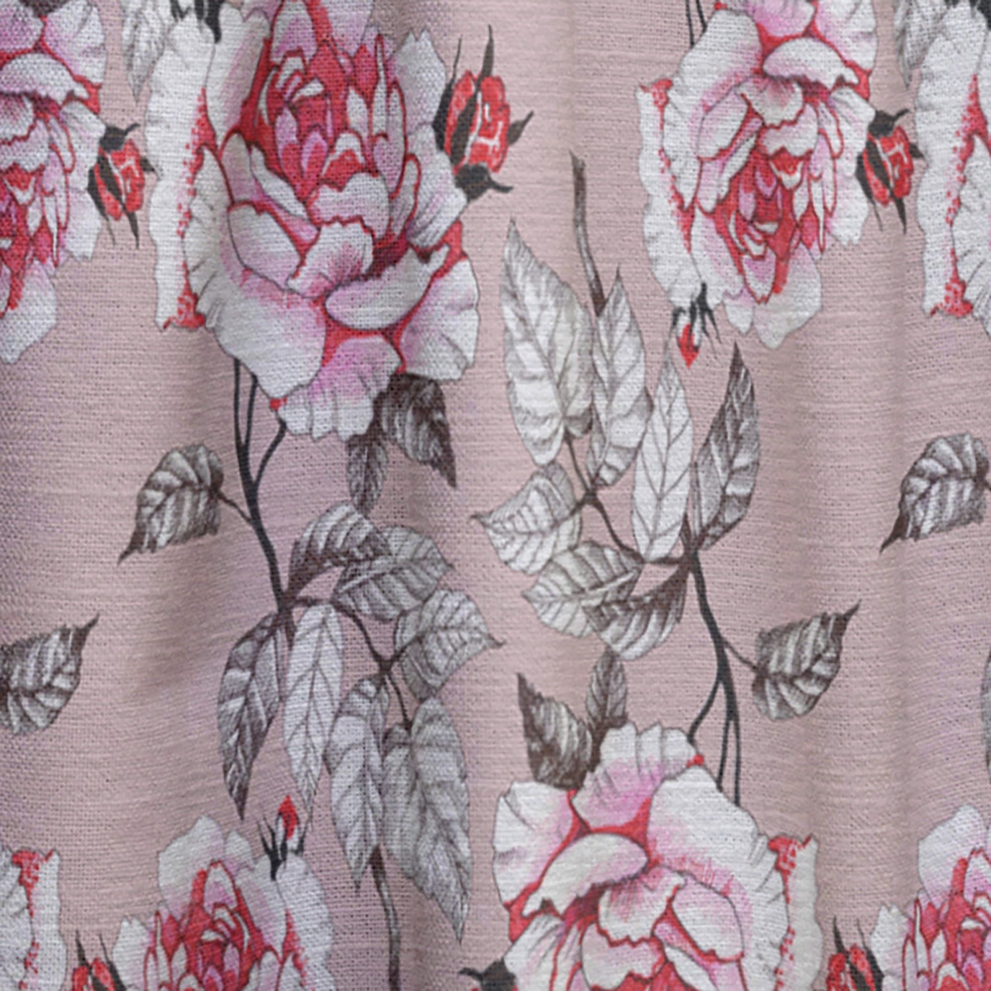 Designart 'Blossom Pink V' Floral Curtain Panel