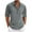 Gray, variant on cocolona Mens Summer Linen Long Sleeve Shirts Fashion Solid Casual Turndown Collar Button Beach Shirts Comfy Loose Tops Blouses Beige XL