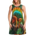 thumbnail image 1 of Xecao Caméléon pour Robes d'Été pour Femmes Robes Décontractées de Plage Sans Manches Robe Évasée avec Poches, 1 of 7