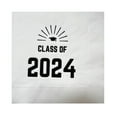 thumbnail image 4 of Paper Frenzy Graduation Foil Stamped Party Napkins Class of 2024 - 25 pack, Red, 4 of 8